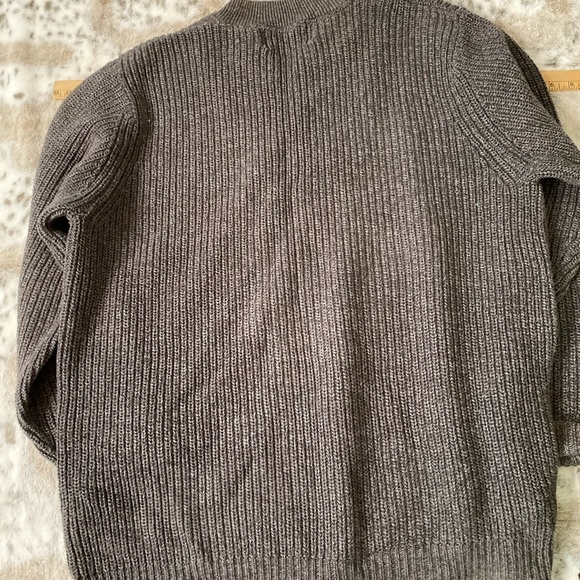 Vintage EDDIE BAUER  Sweater 100% Cotton Gray Size XL Pullover - Picture 3 of 7